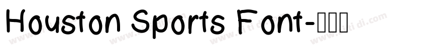 Houston Sports Font字体转换